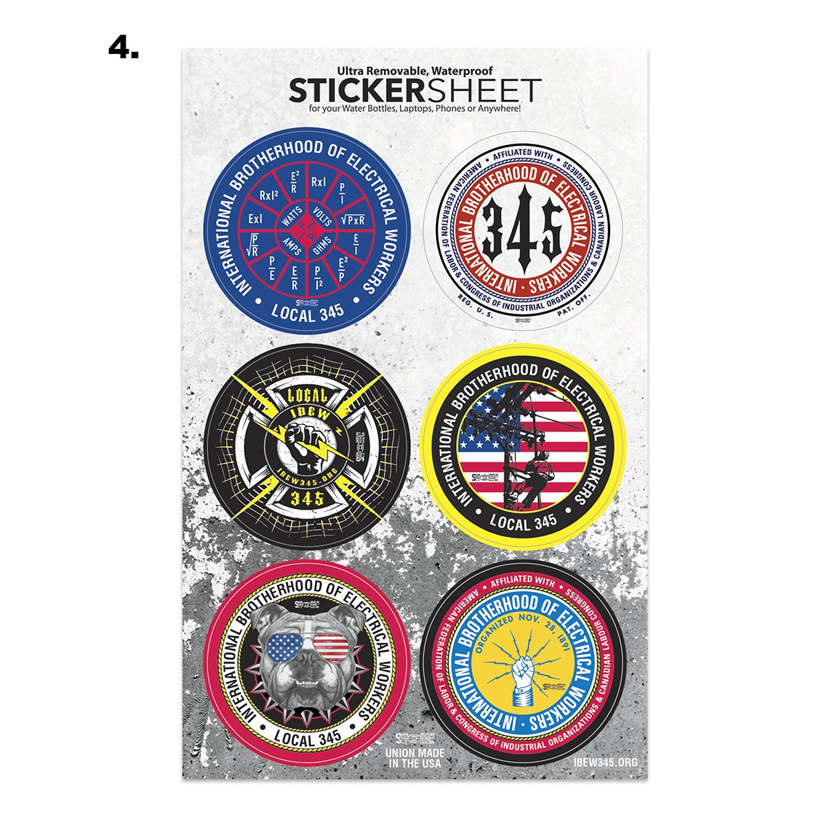 Decal Sticker Sheet | USA Made | Full Color | 7" x 11"