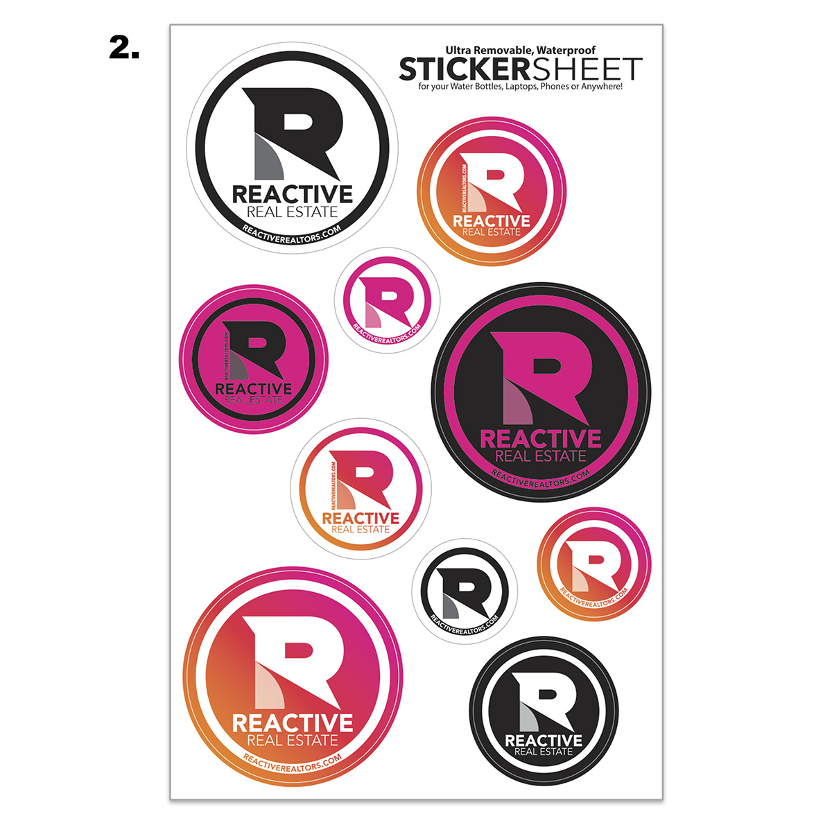 Decal Sticker Sheet | USA Made | Full Color | 7" x 11"