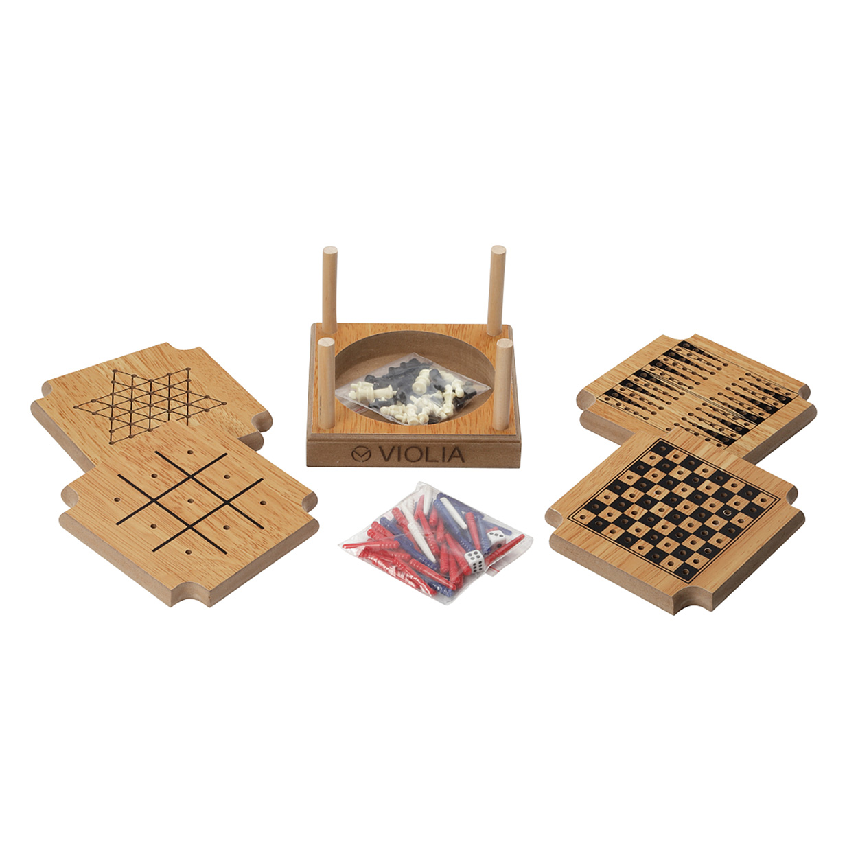 Custom Wood Coaster Game Set | Reusable