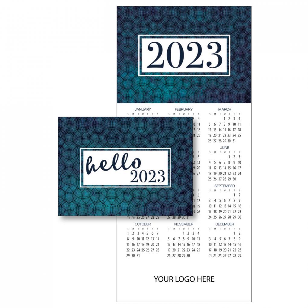 Eco Calendar Holiday Card Hello 2023 | USA Made