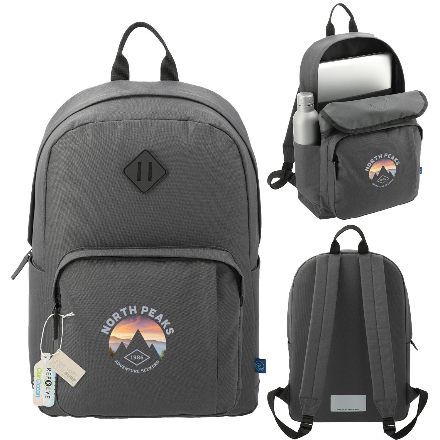 Everyday Recycled Ocean Plastic Computer Backpack | 15"