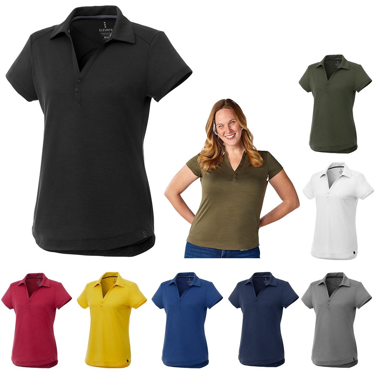 Ladies Perfect Fit Eco Polo | Recycled