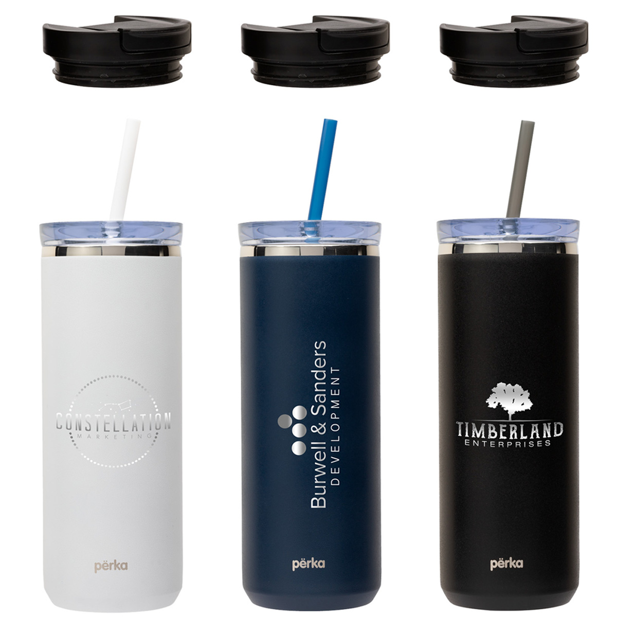 Perka® Insulated Tumbler with Dual Lid | 18 oz