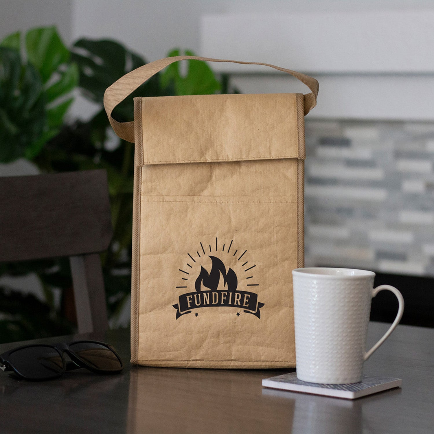 Recycled Insulated Kraft Lunch Bag
