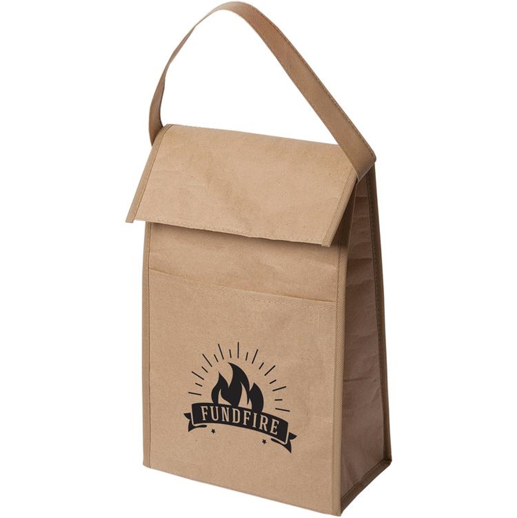 Recycled Kraft Paper Lunch Bag Logo Eco Promo