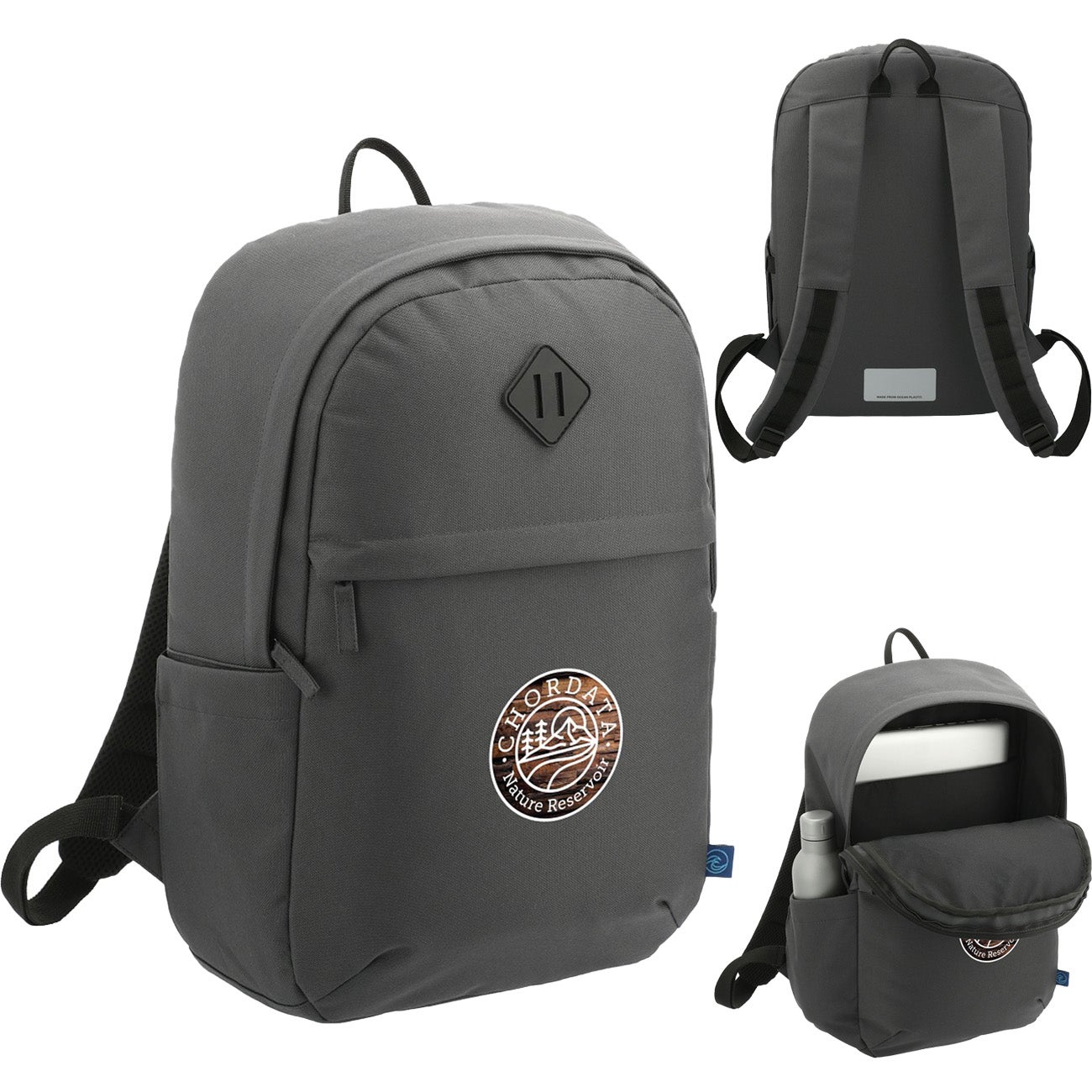 Recycled Ocean Plastic Computer Backpack | 15"