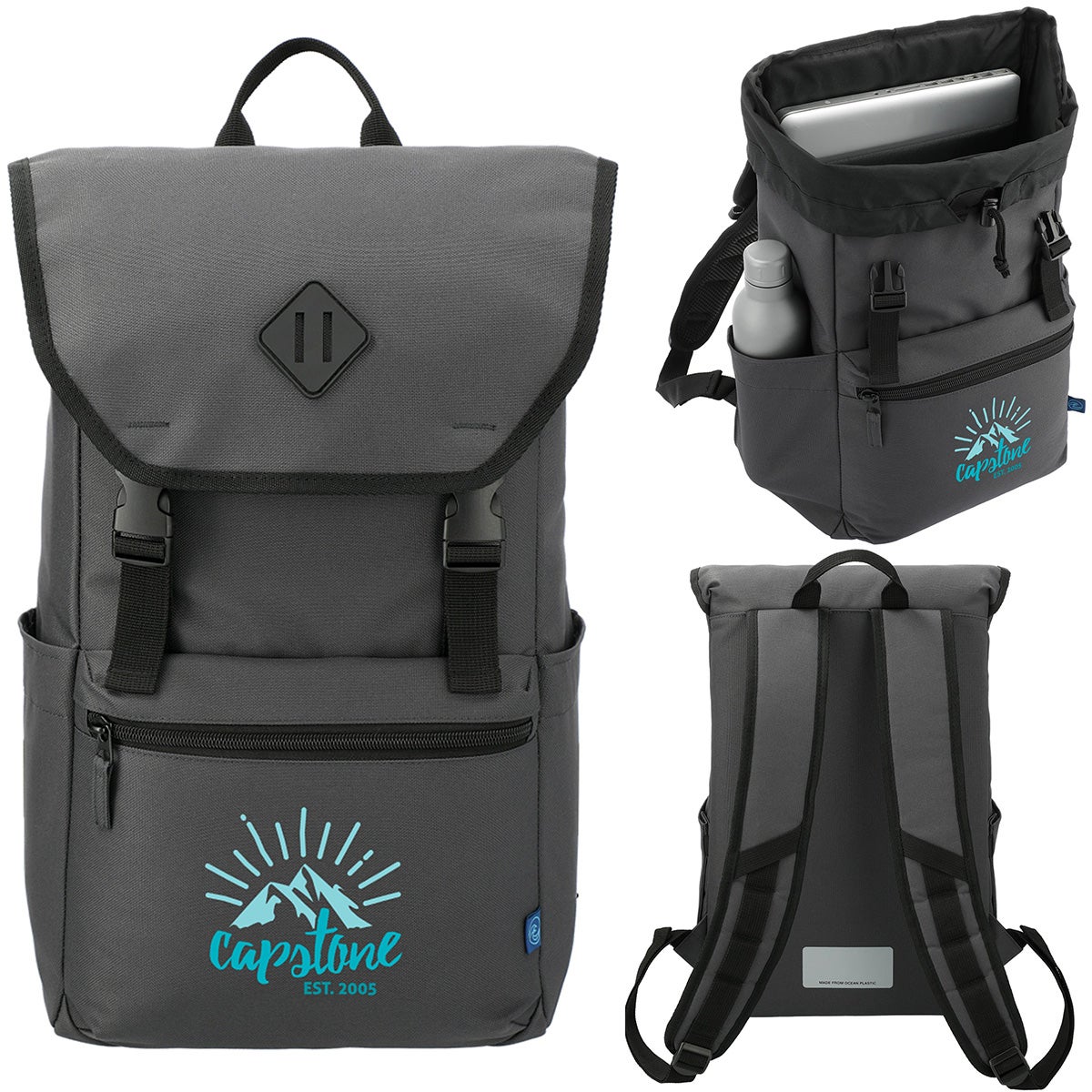 Recycled Ocean Plastic Computer Rucksack | 15"