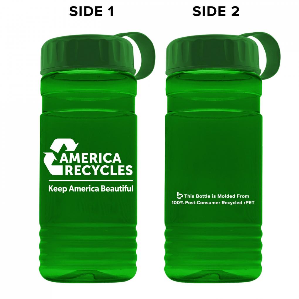 Post-consumer Recycled PETE Bottle America Recycles