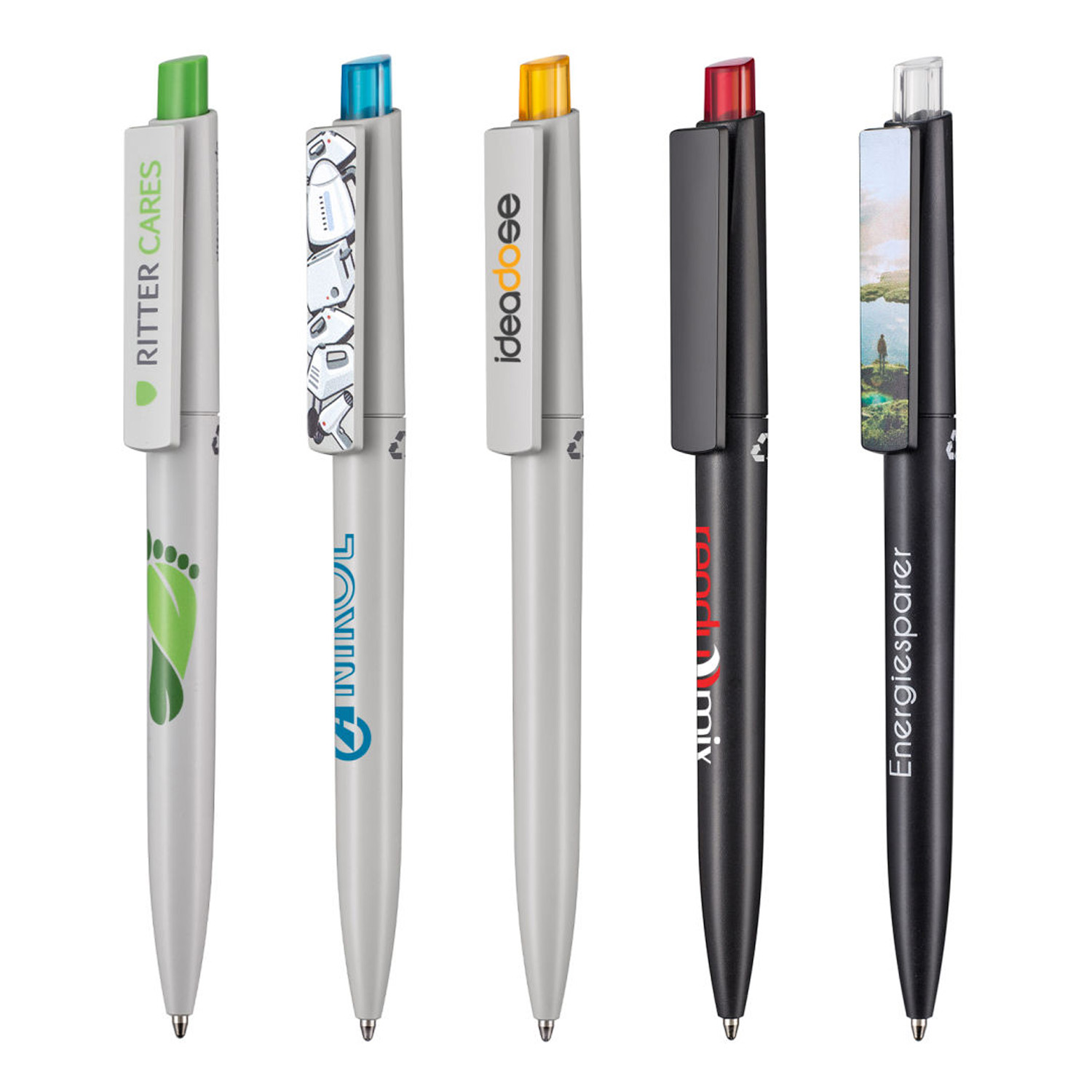 Recycled Ritter Clicker Pen | Full Color Imprint