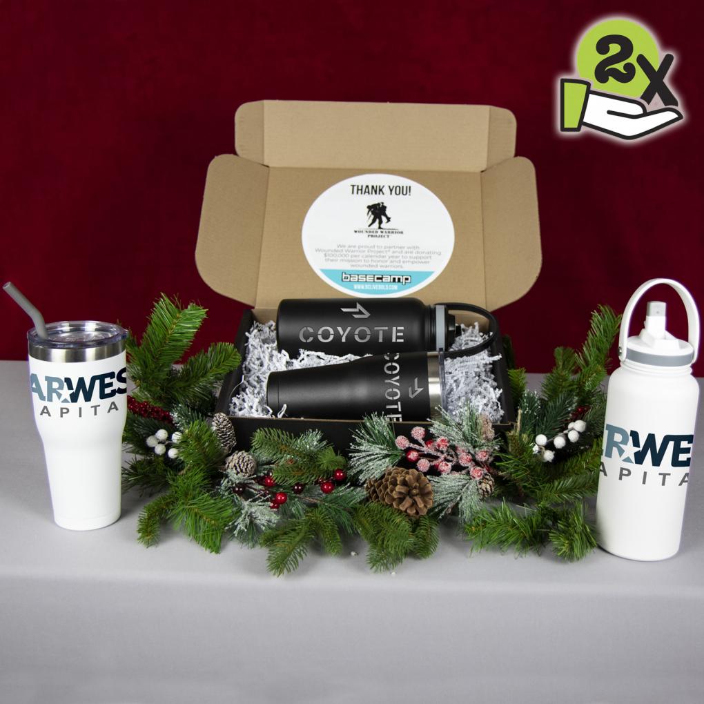 Water Bottle Sip and Gulp Holiday Gift Set