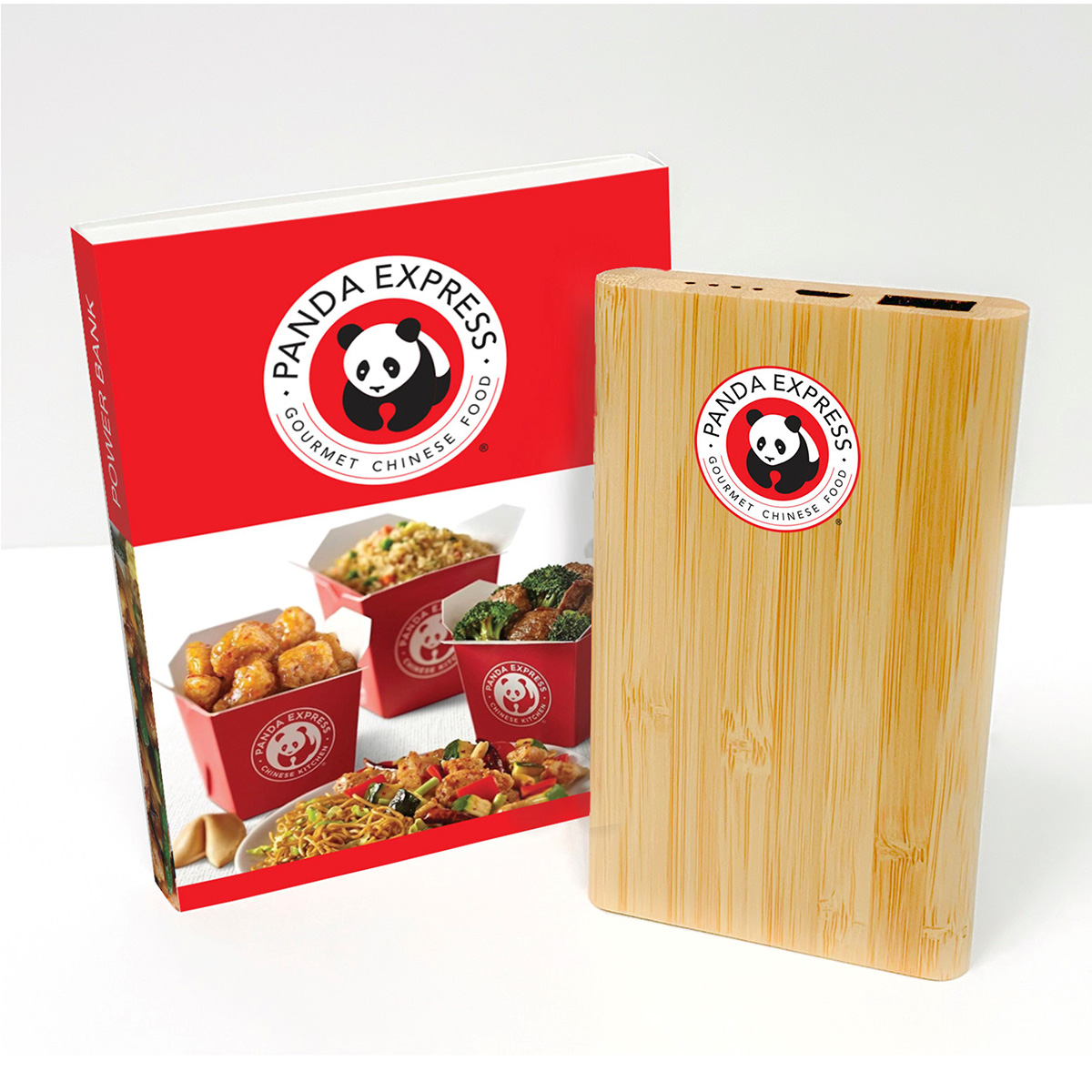 Custom Packaging Portable Bamboo Charger Bank