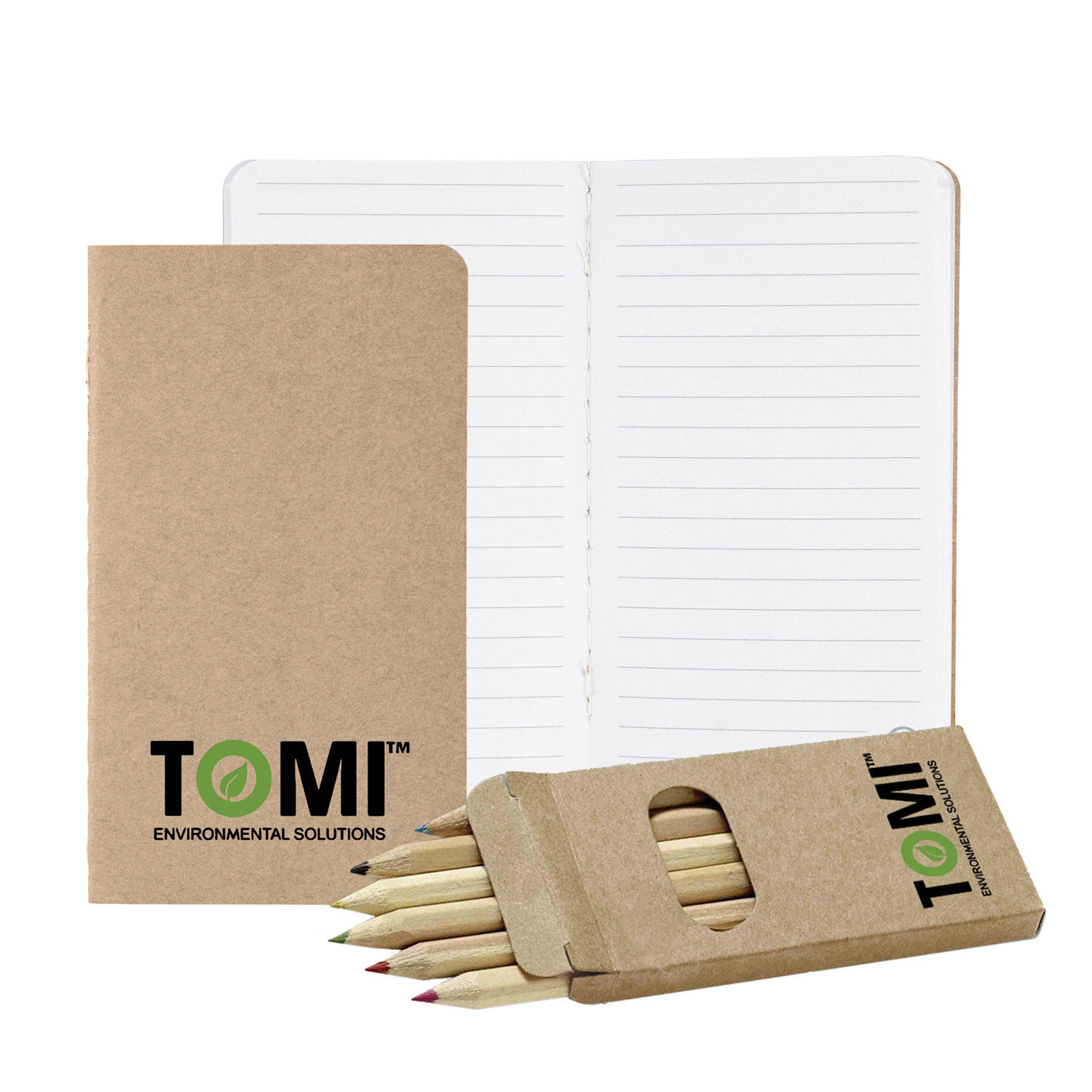 Mini Notebook and Pencil Set | Recycled