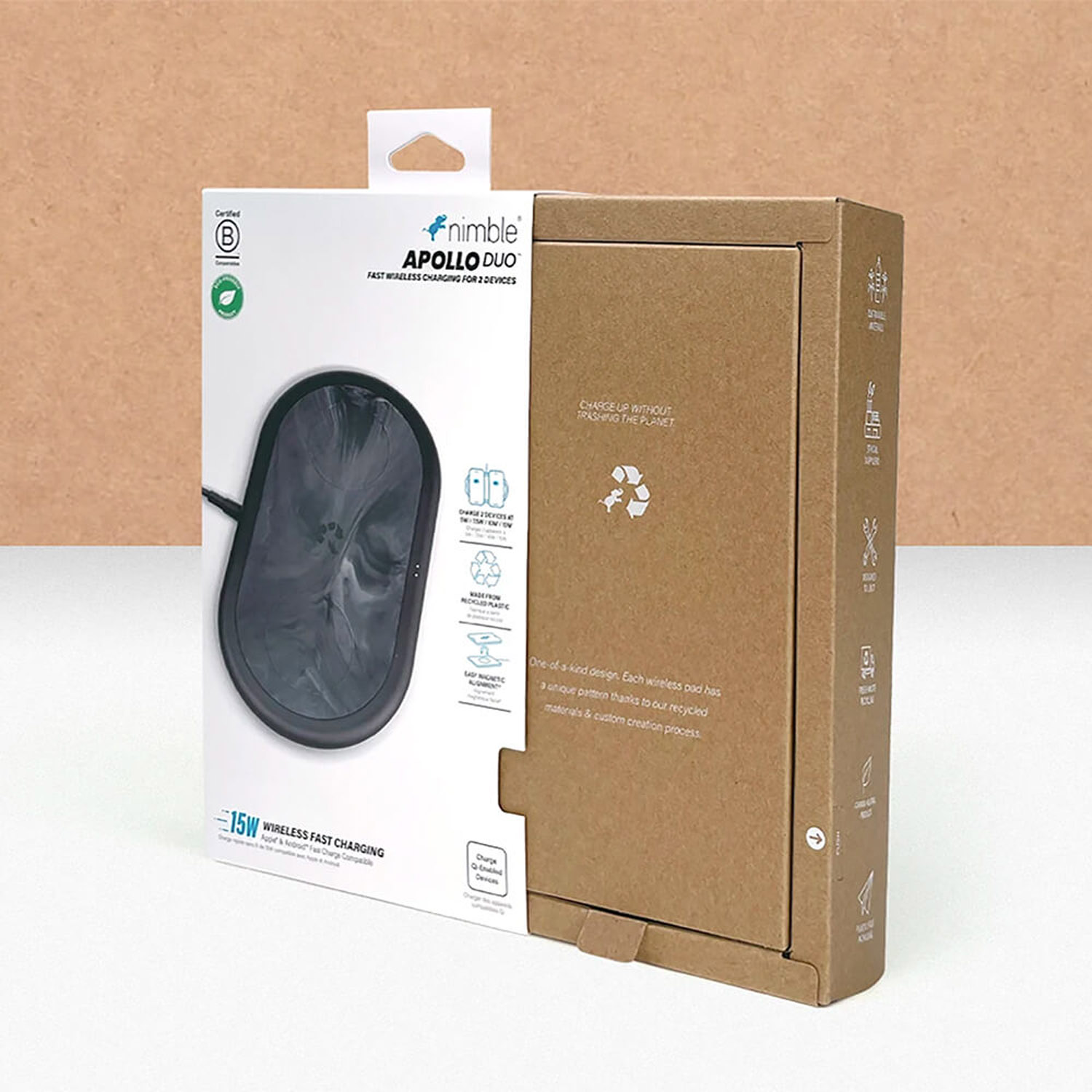 Nimble Recycled Wireless Dual Charging Pad
