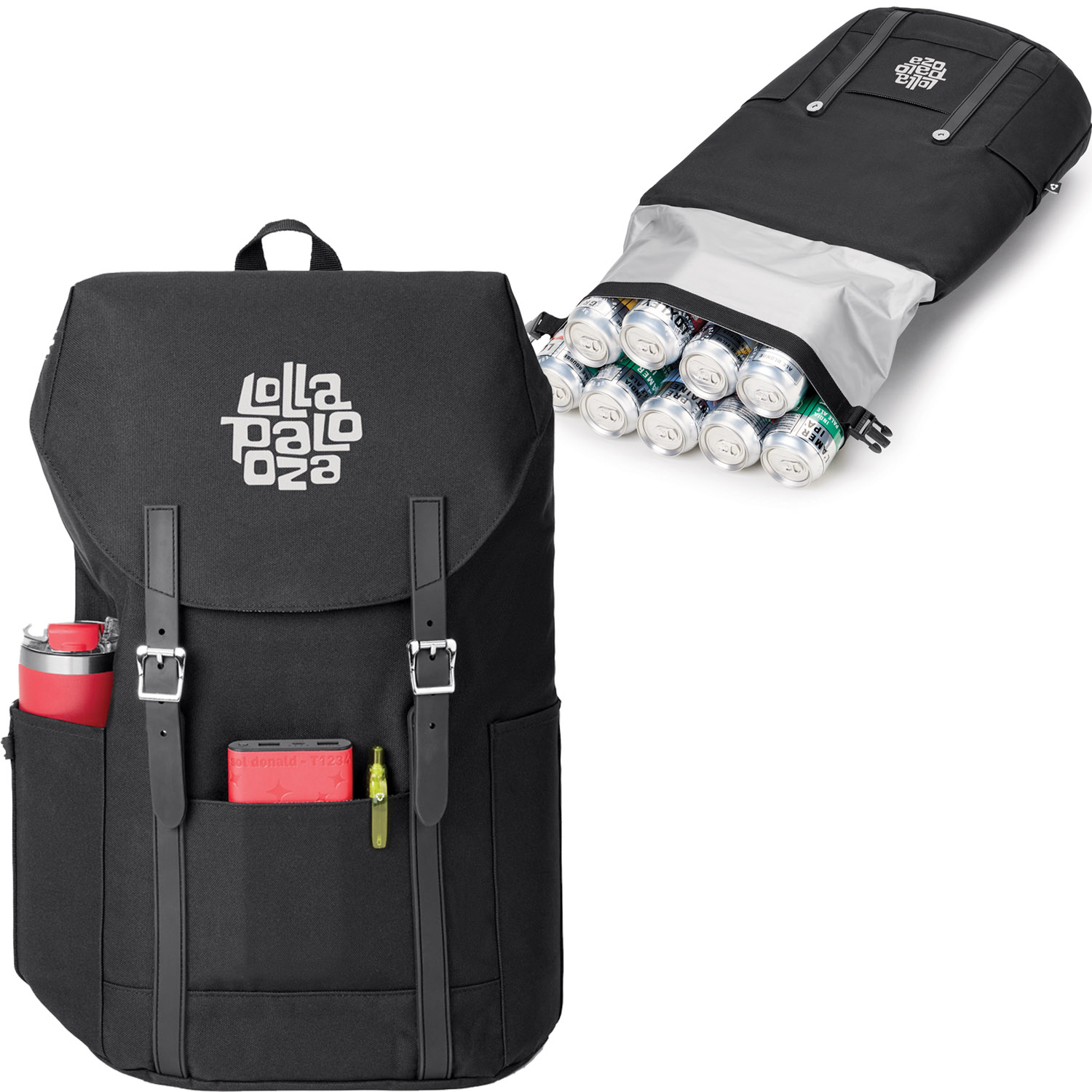 Recycled Flip Top Cooler Backpack | 12x7x23