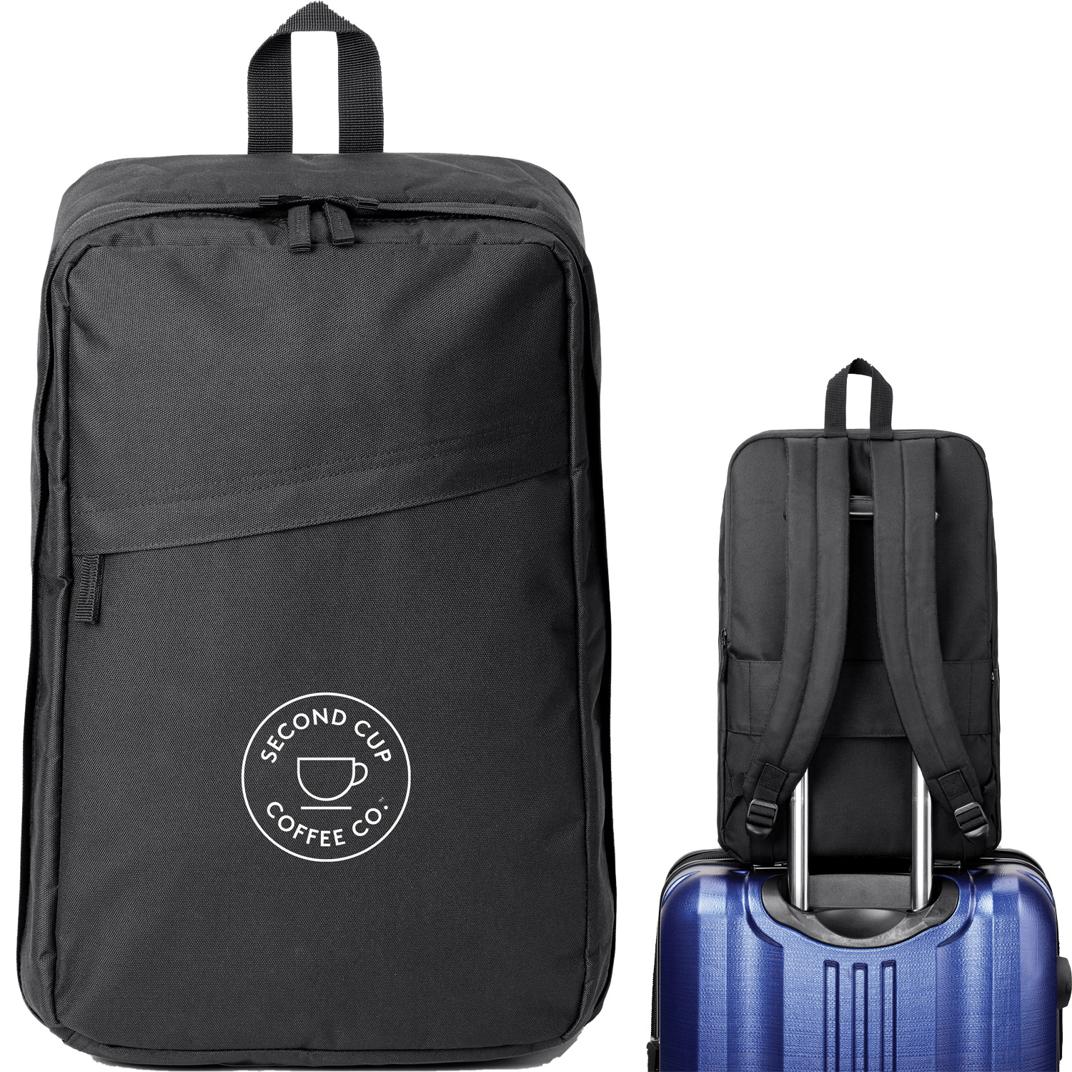 Recycled Zipper Organizer Backpack | 13x6x18