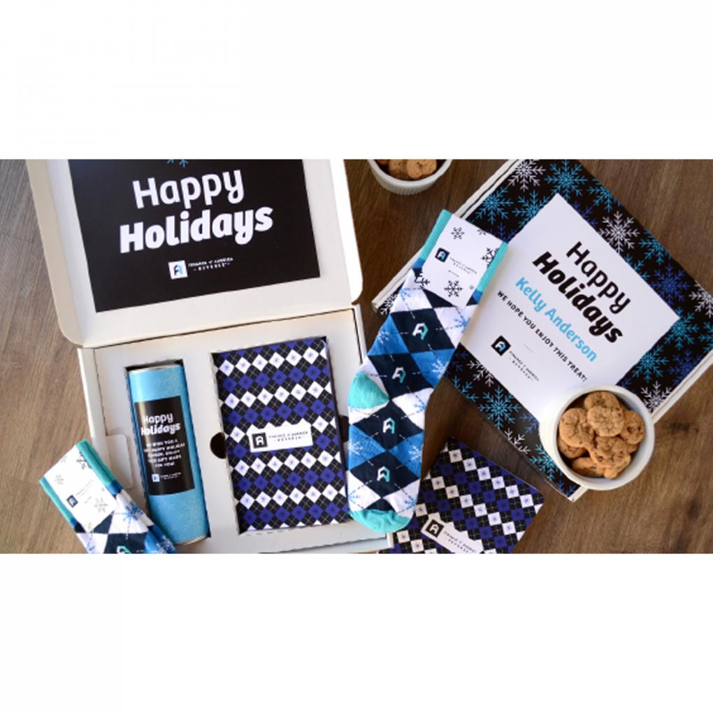 Cozy Gift Box | Socks, Cookies & Notebook | USA Made
