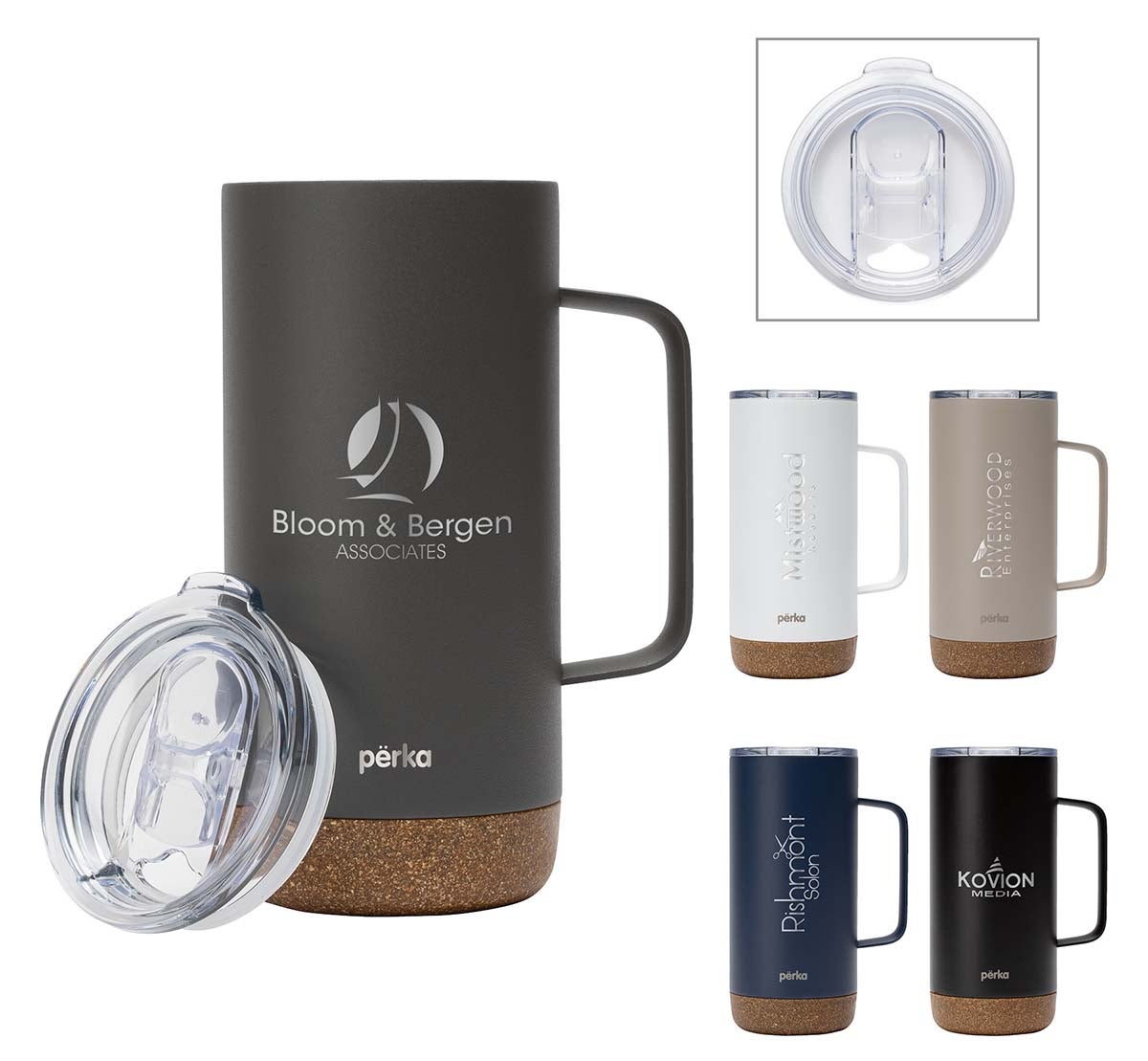 Perka® Stainless Steel Camping Mug | 16 oz