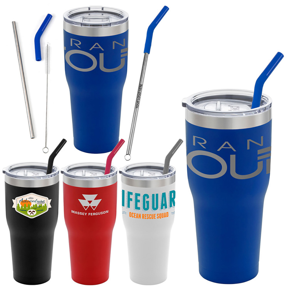 Basecamp Insulated Tumbler with Straw | 30 oz