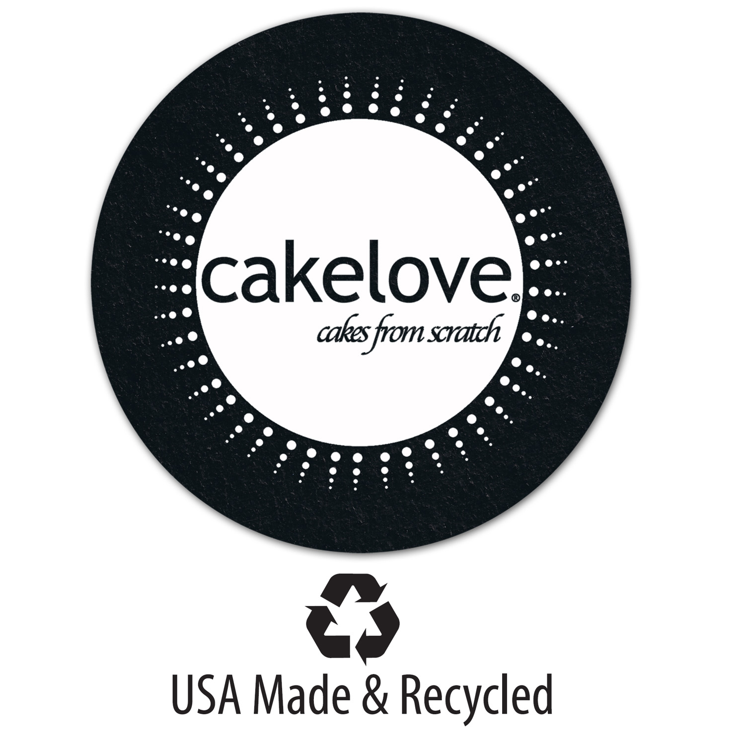 USA Made Recycled Rubber Tire Coasters | 4" Circle