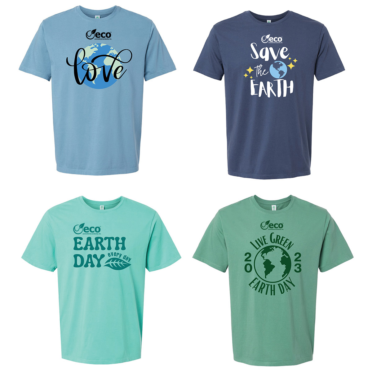 Earth Day Short Sleeve Organic Cotton Custom Tshirts