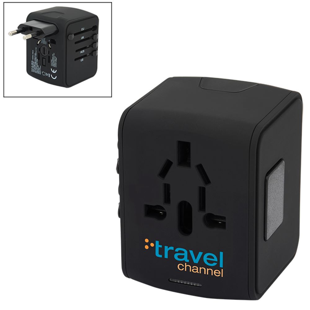 Custom Travel 4 USB Port Adapter 