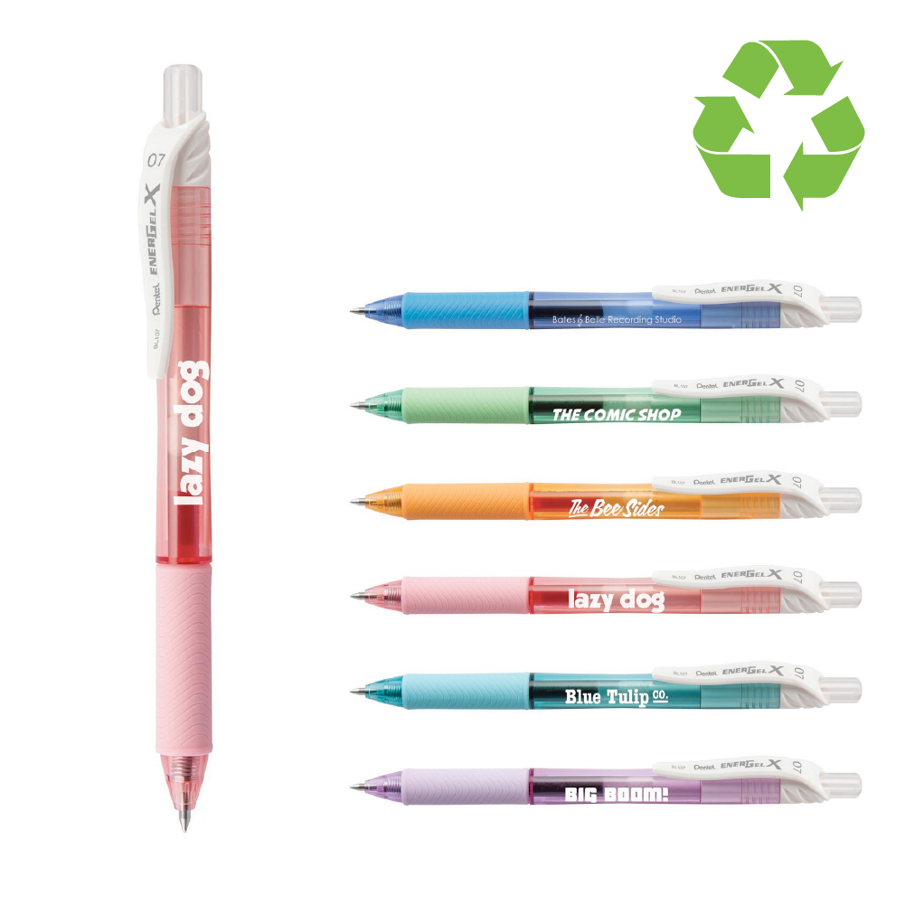 Recycled Pastel Classic RTX EnerGel® Liquid Gel Ink Click Pen  Refillable