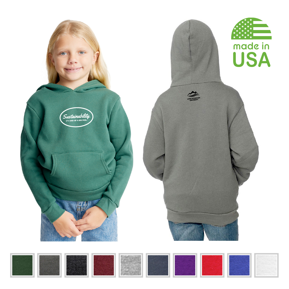 Fleece Youth Pullover Hoodie | USA Made
