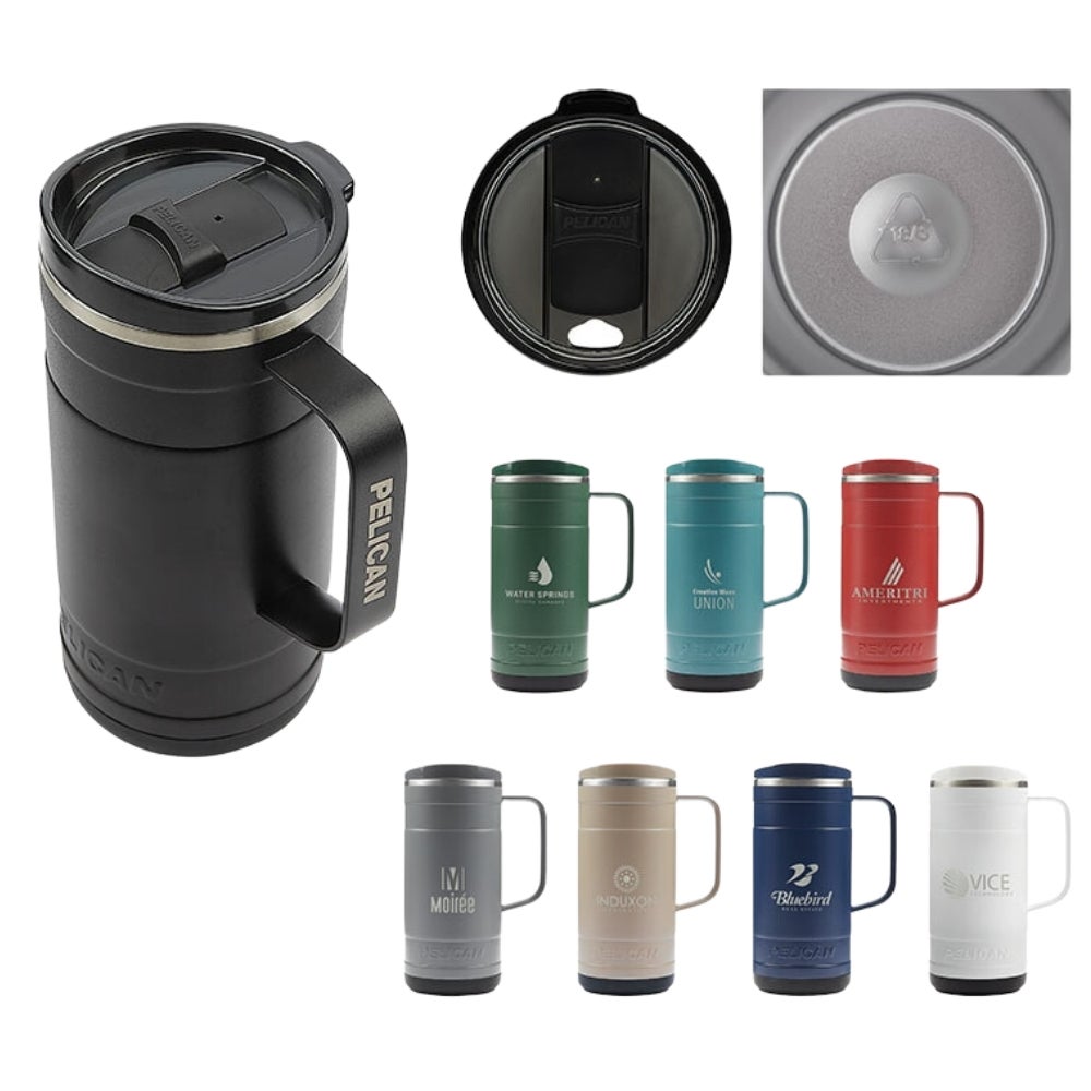 Pelican Ridge™ Recycled Double Wall Stainless Steel Mug | 18 oz