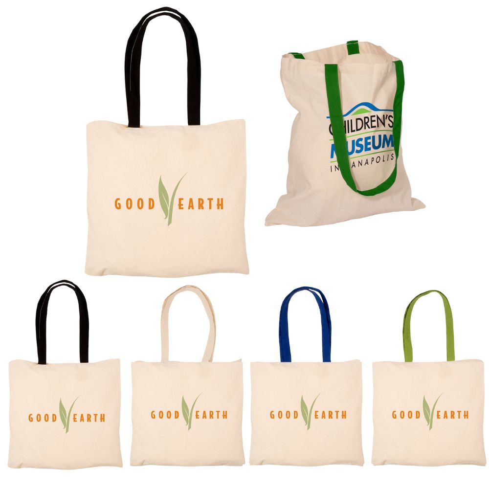 Reusable Economy Tote Bags | 4 oz Cotton | 15x16