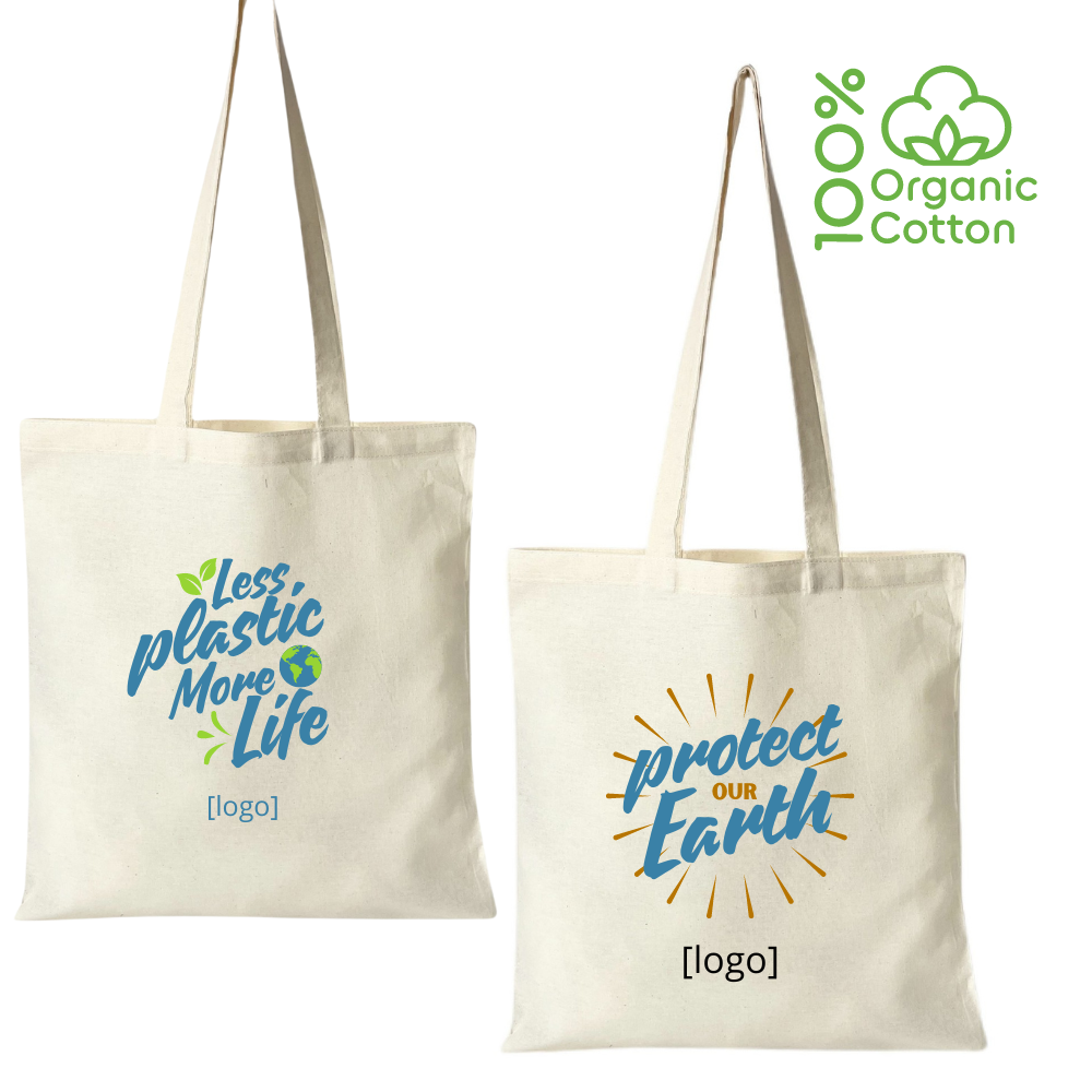 Earth Day Custom Organic Cotton Tote Bag