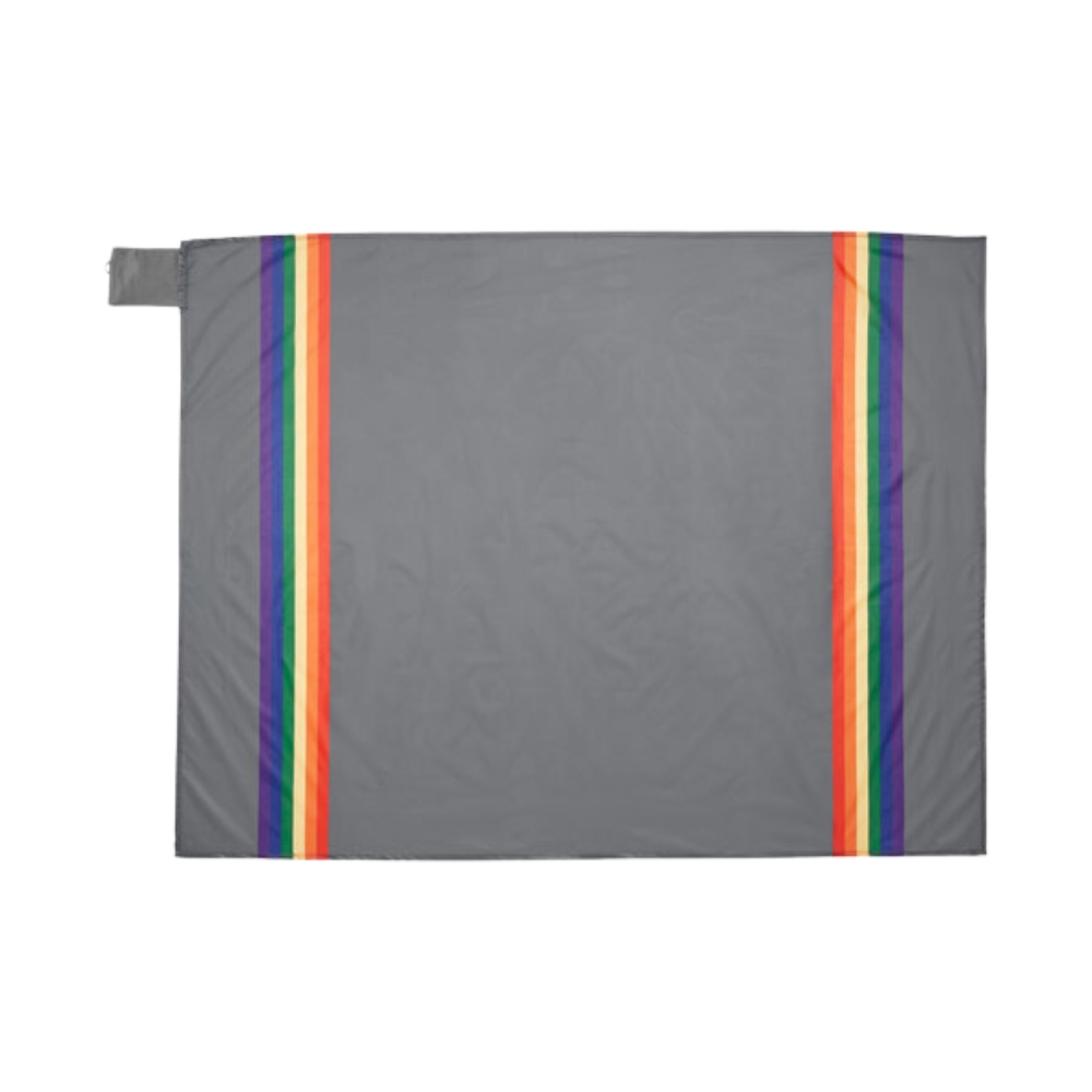 Sustainable Travel Rainbow Accent Blanket