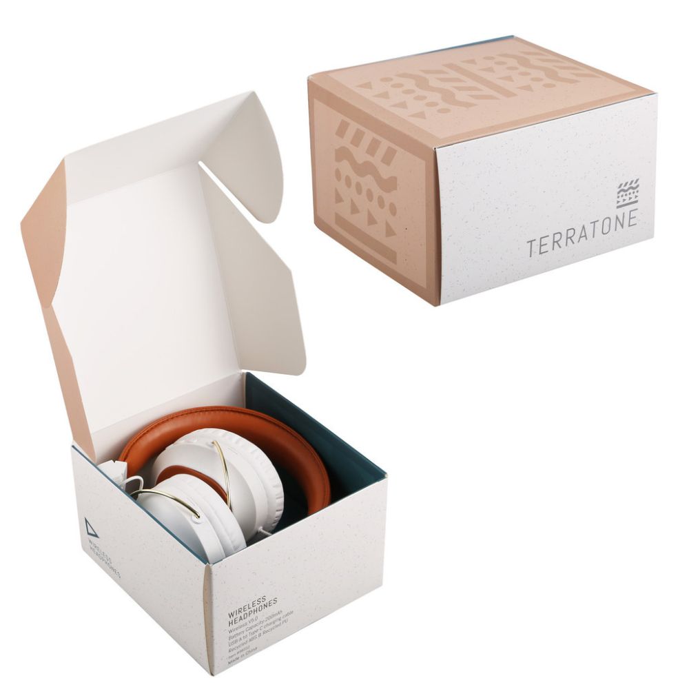 Sustainable Recycled Plastic & Recycled Leather Wireless Headphones