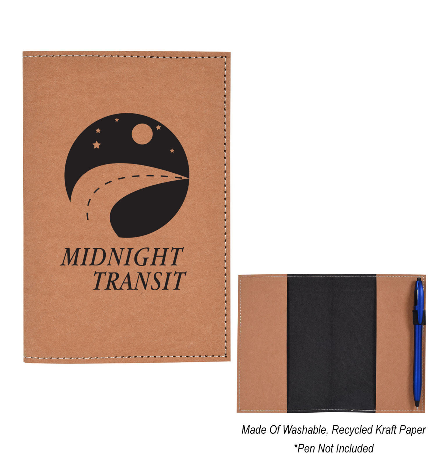 Kraft Paper Passport Holder Recycled Passport Holder Eco Friendly Passport Holder