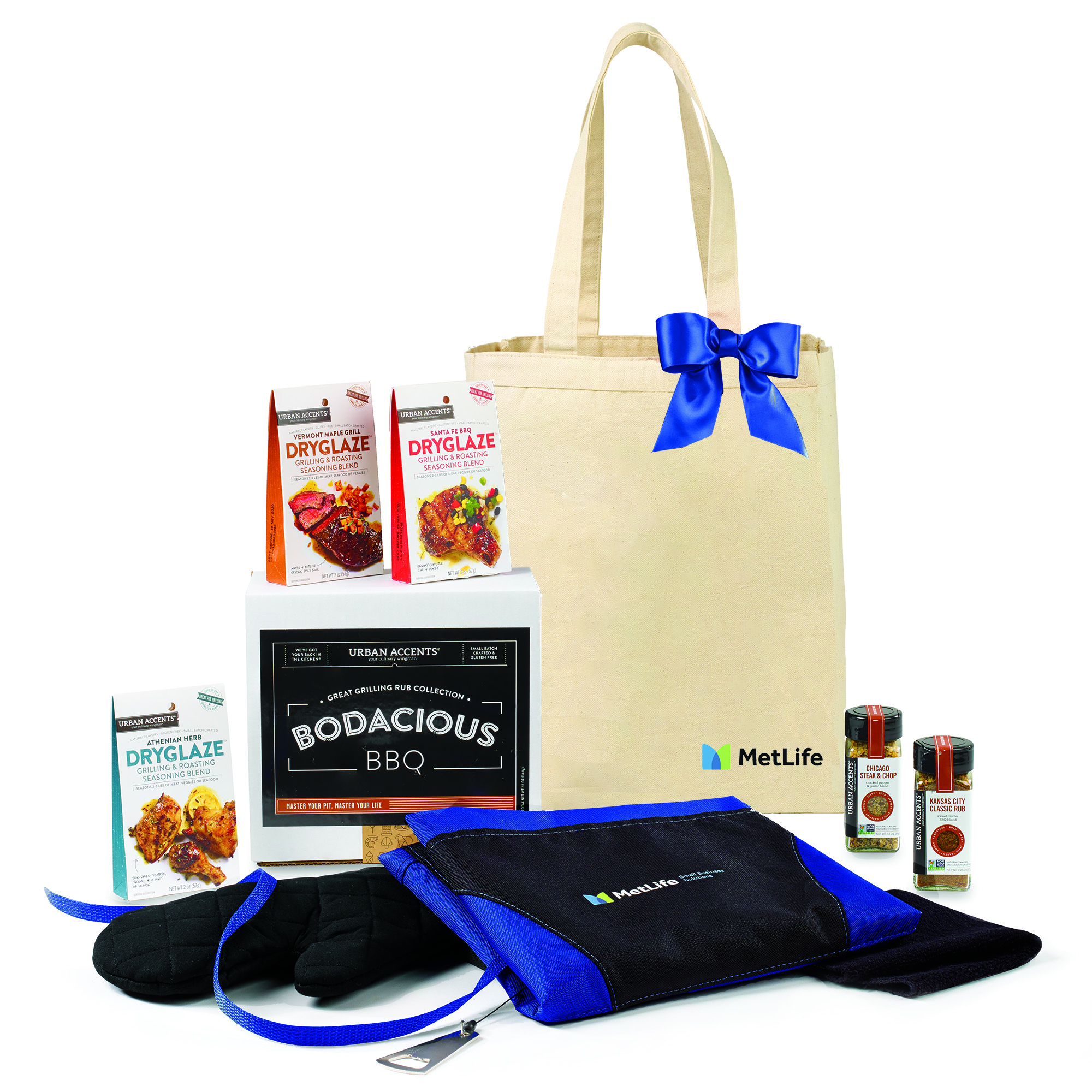 Custom BBQ Master Gift Set with Apron Kit  Reusable