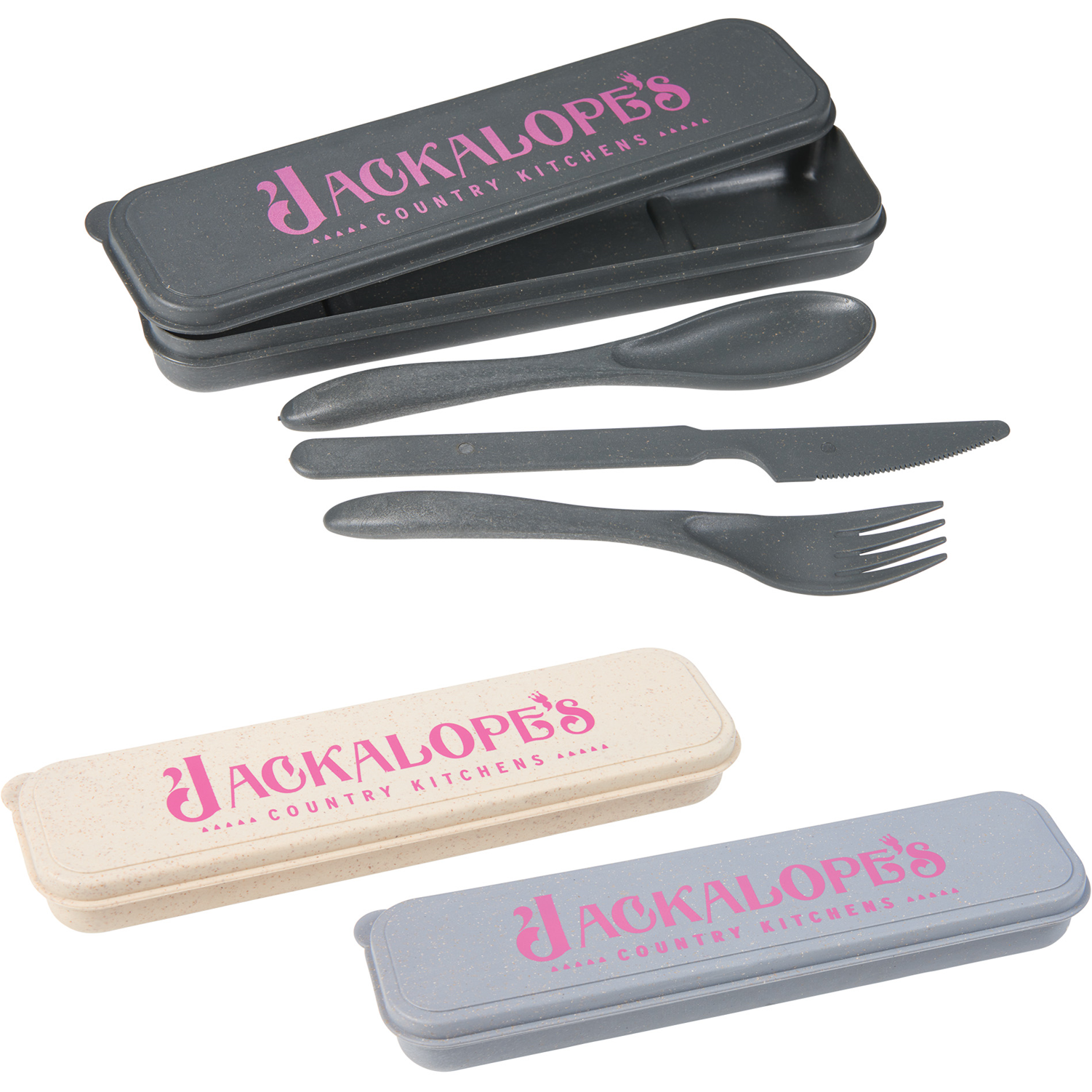 Bamboo Fiber Cutlery Set | Reusable
