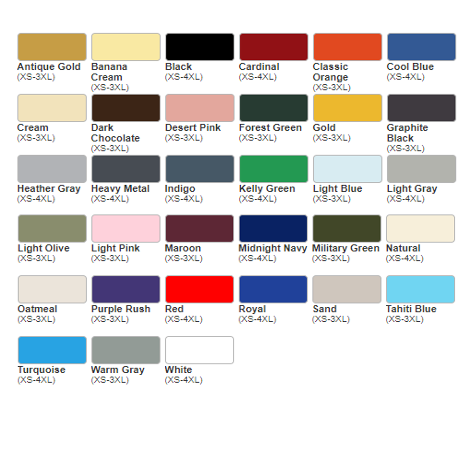 Unisex Retail Fit Basic T-Shirt Colors | WRAP Certified