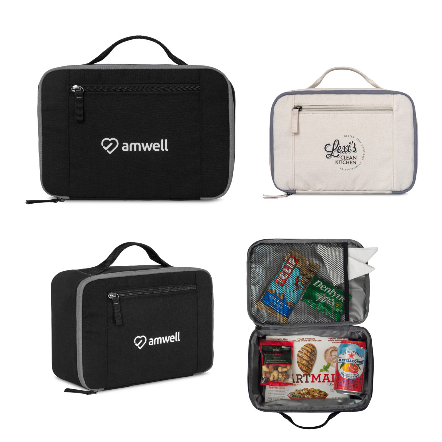 Custom reusable cotton lunch cooler