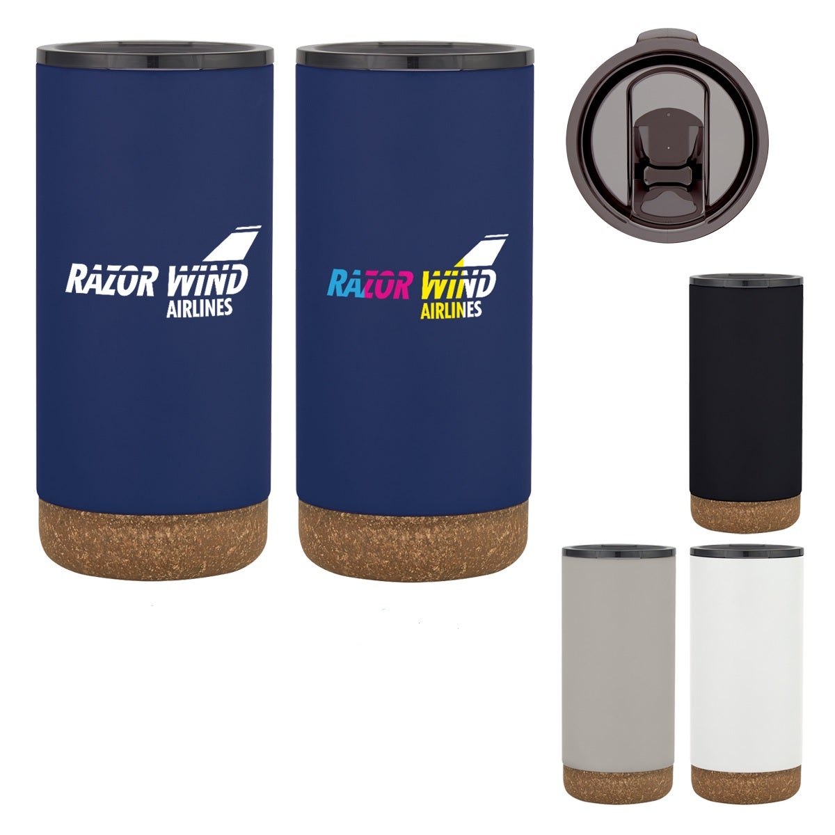 Copper Vacuum Insulated Tumbler | Cork Base | 16 oz