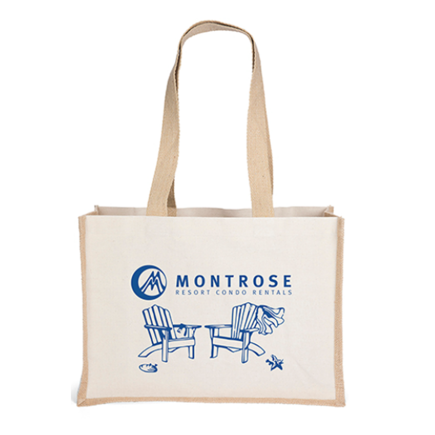 Cotton and Jute Custom Tote | 10 oz | 17W x 6 x 12H