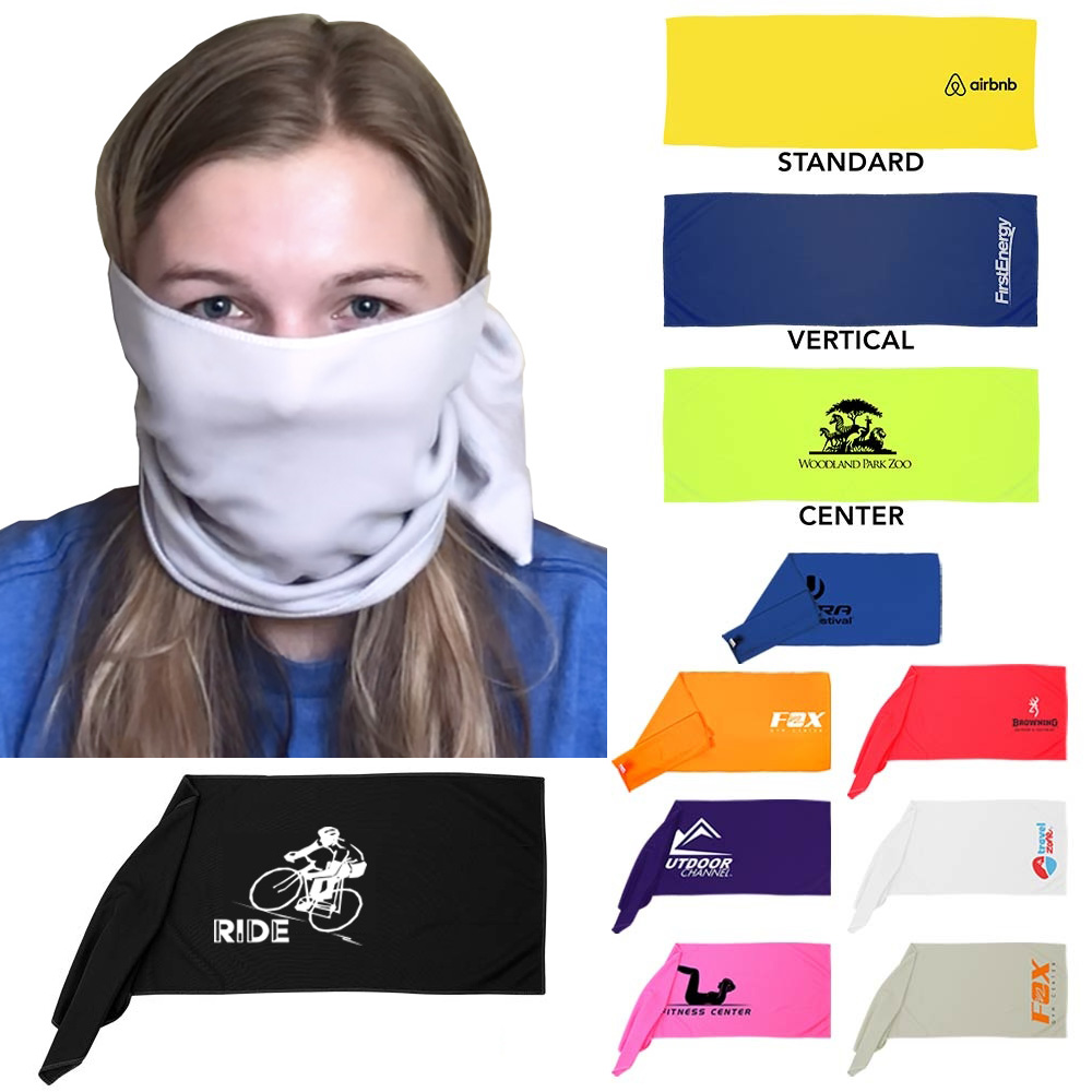 Custom Cooling Towel Face Mask Face Barrier Face Cover