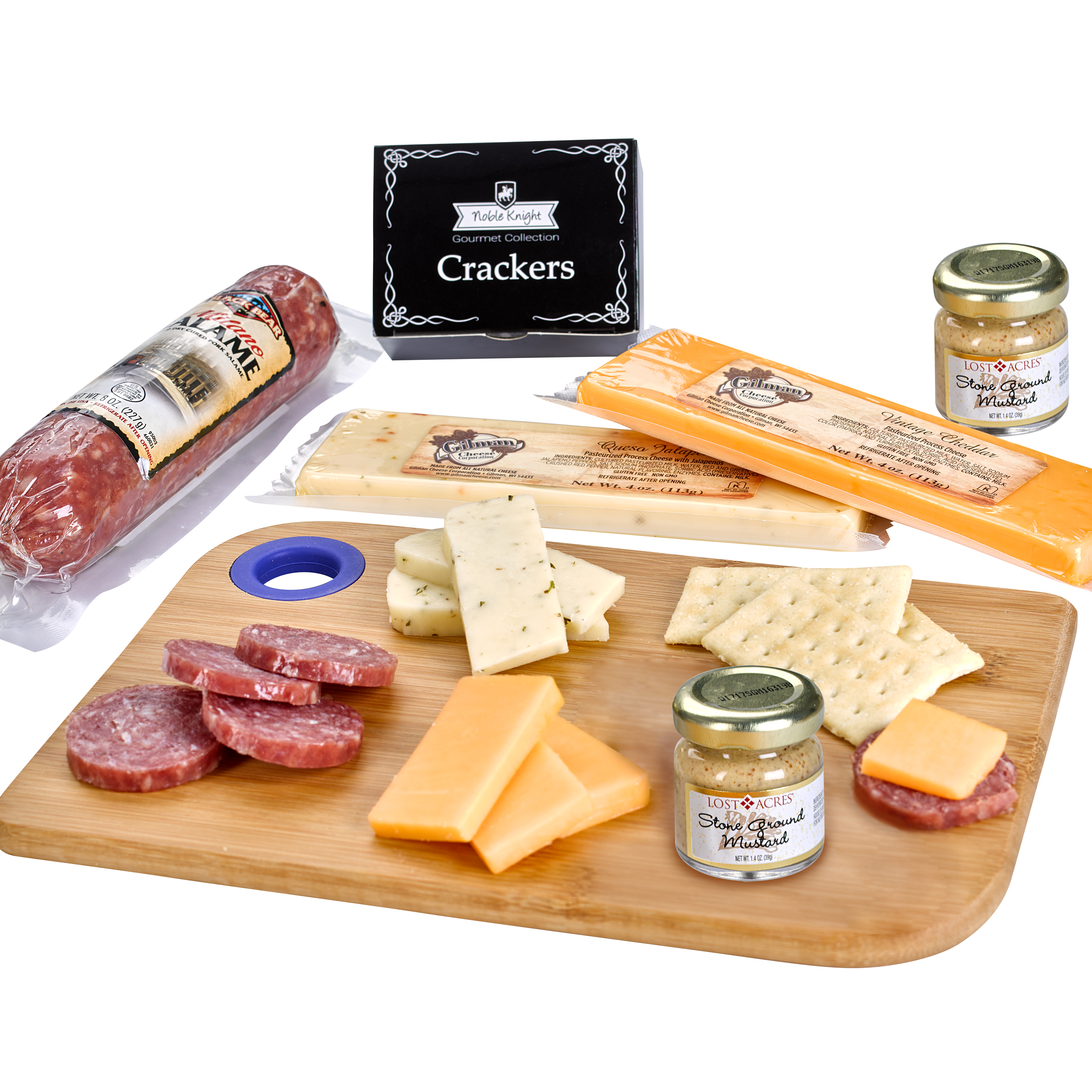 Holiday Charcuterie Board Gift Set Custom Meat and Cheese Gift Set