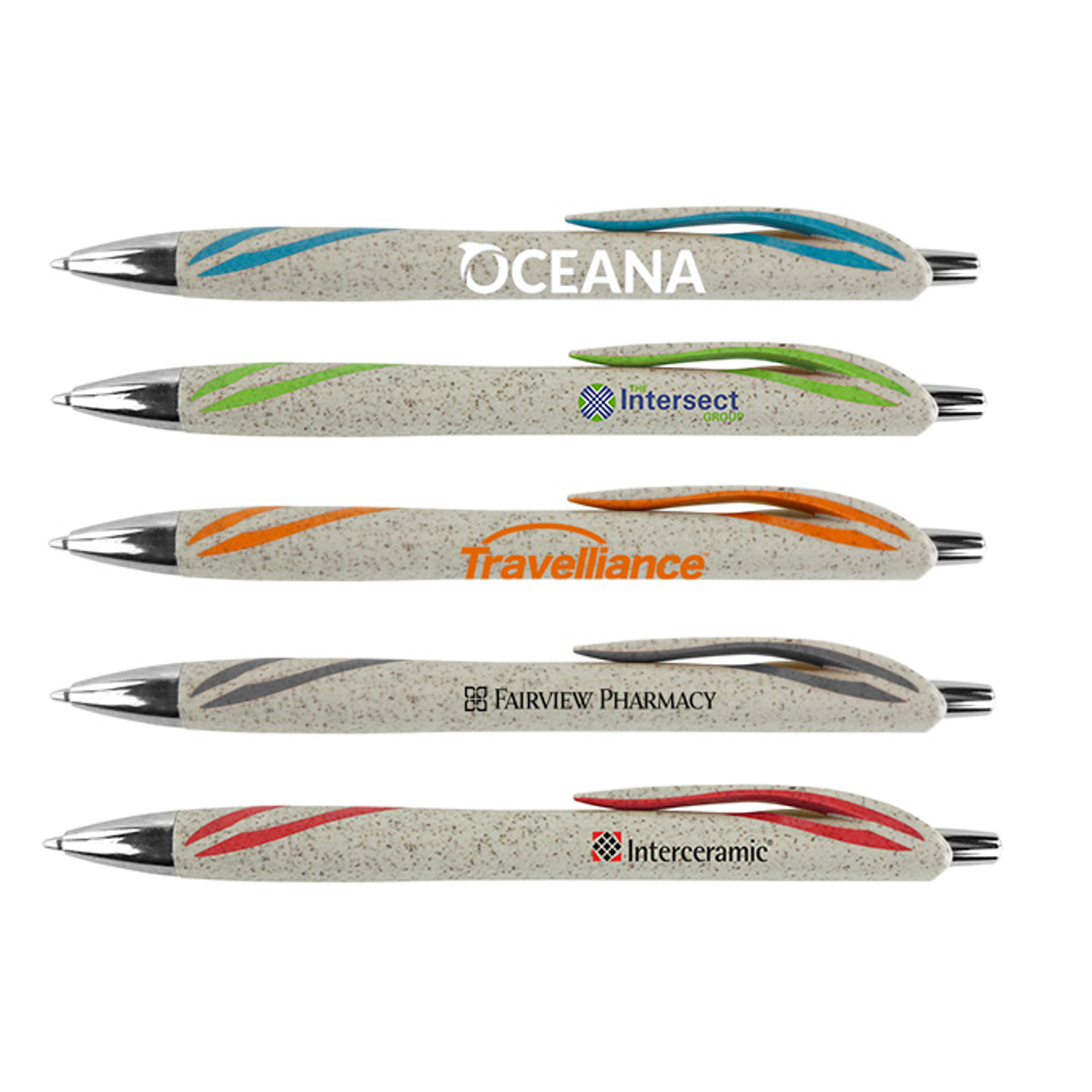 Wheat Straw Clicker Pen