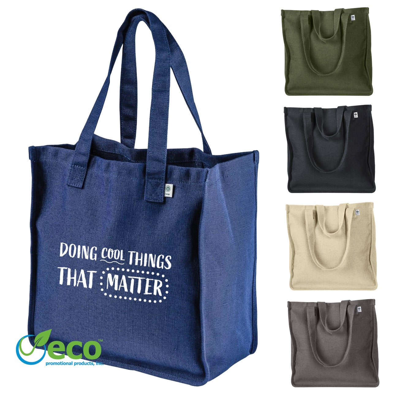 Custom econscious Hemp Market Tote