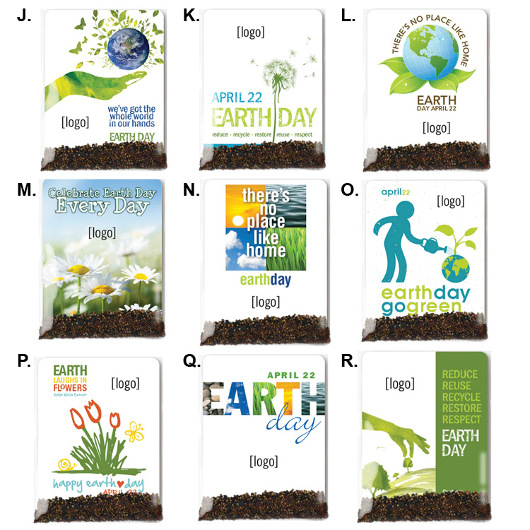 USA Made Earth Day Pollinator Seed Packets | Recycled Promotional Product