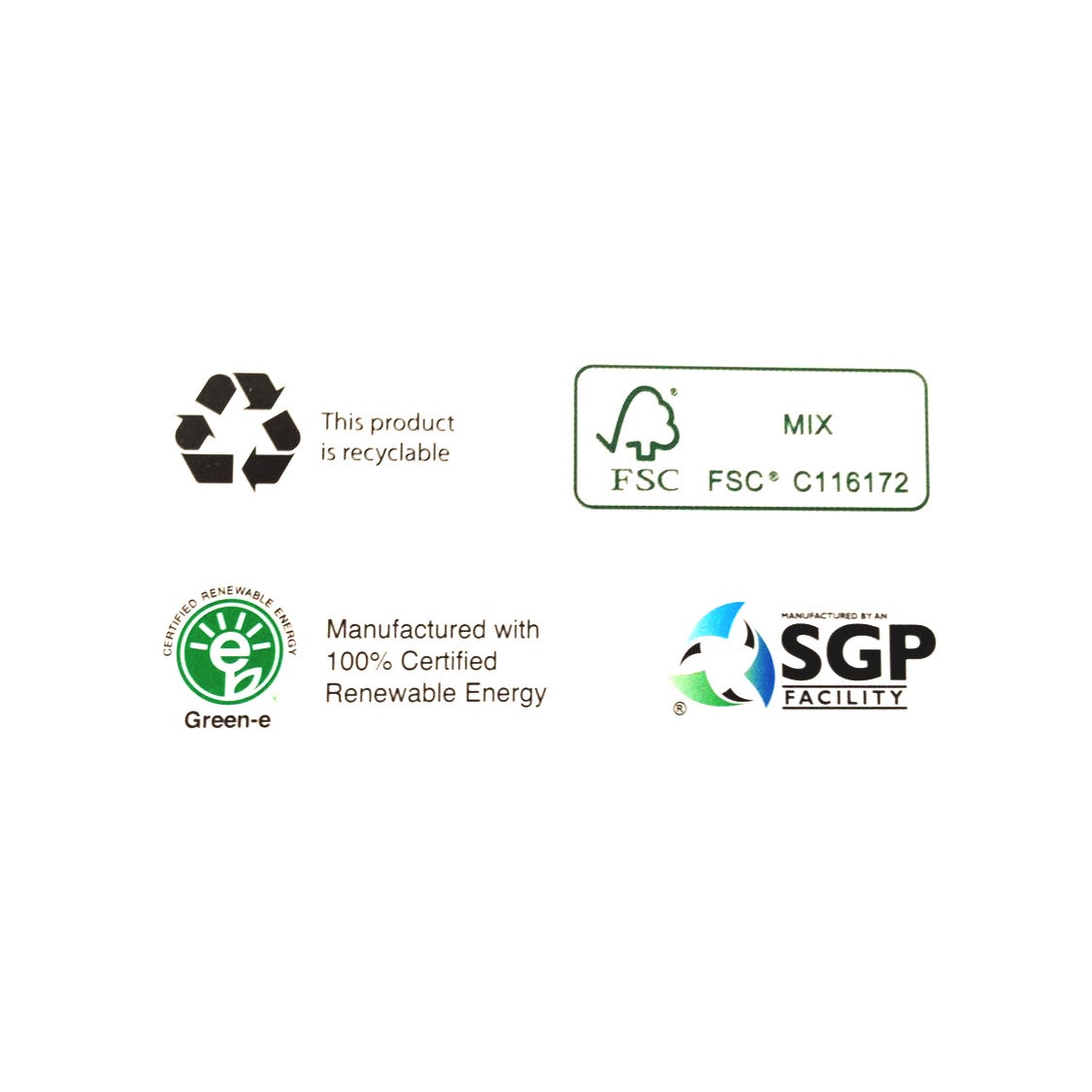 Eco Friendly Greeting Cards Back