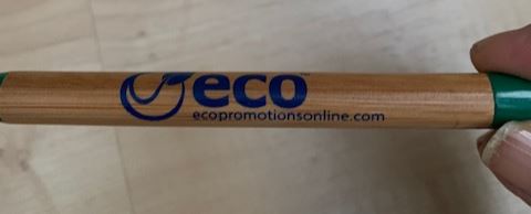 Eco Promotions Imprinted bamboo pen - green
