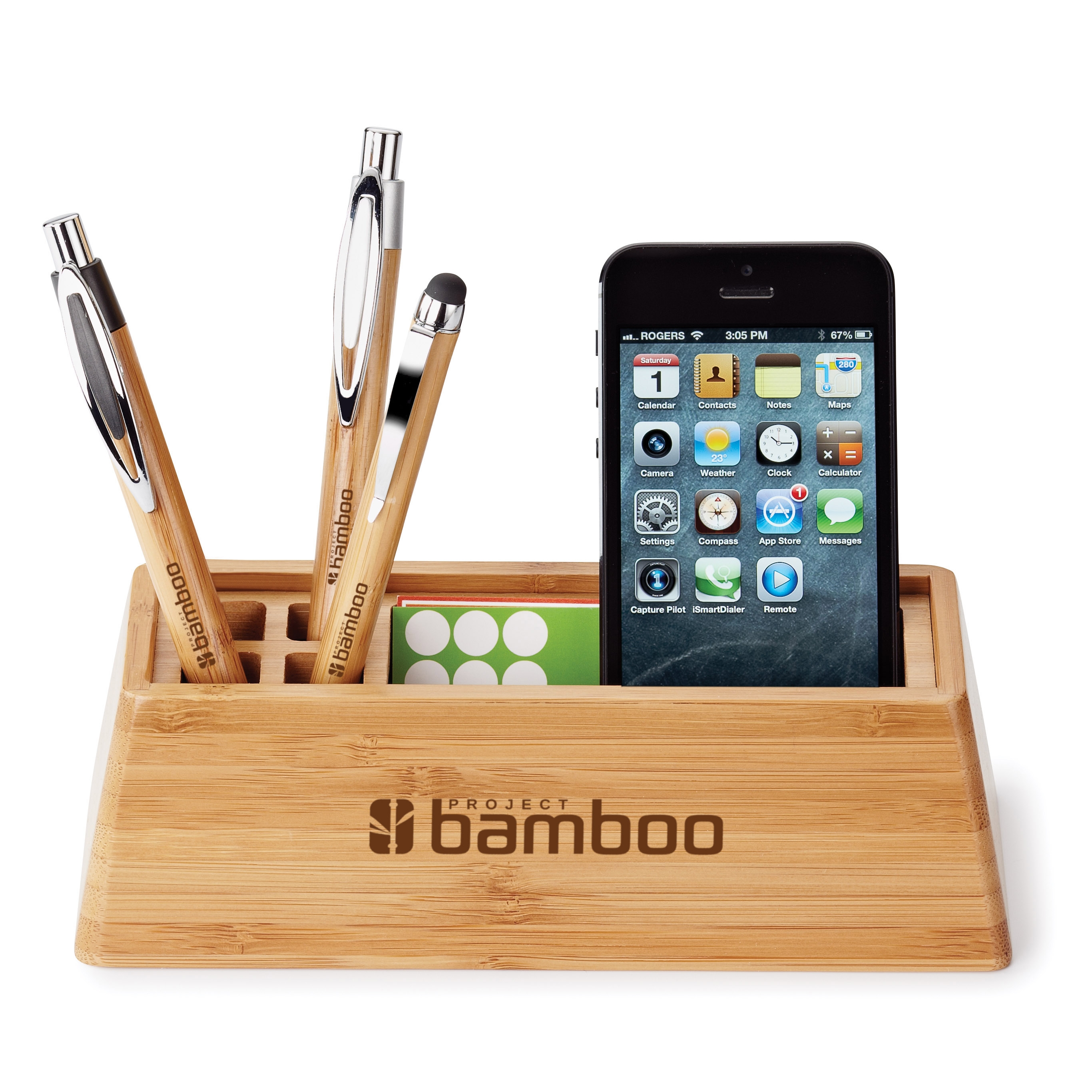 bamboo desktop organizer