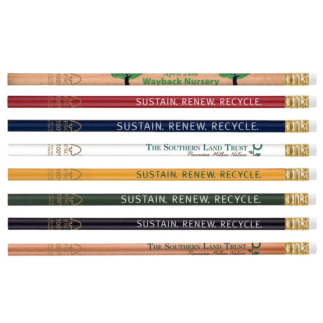 Custom FSC certified USA made pencils