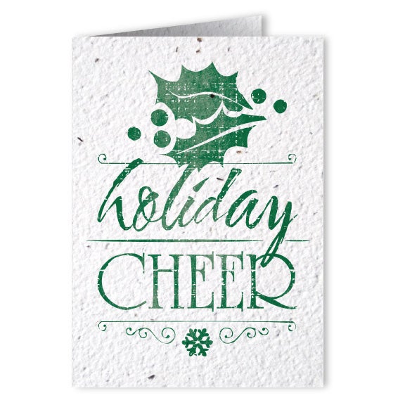 Holiday Card Seed Paper Card Seeded Card Christmas Cards Eco Friendly Christmas Cards