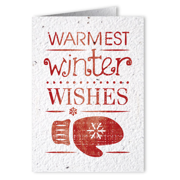 Holiday Card Seed Paper Card Seeded Card Christmas Cards Eco Friendly Christmas Cards